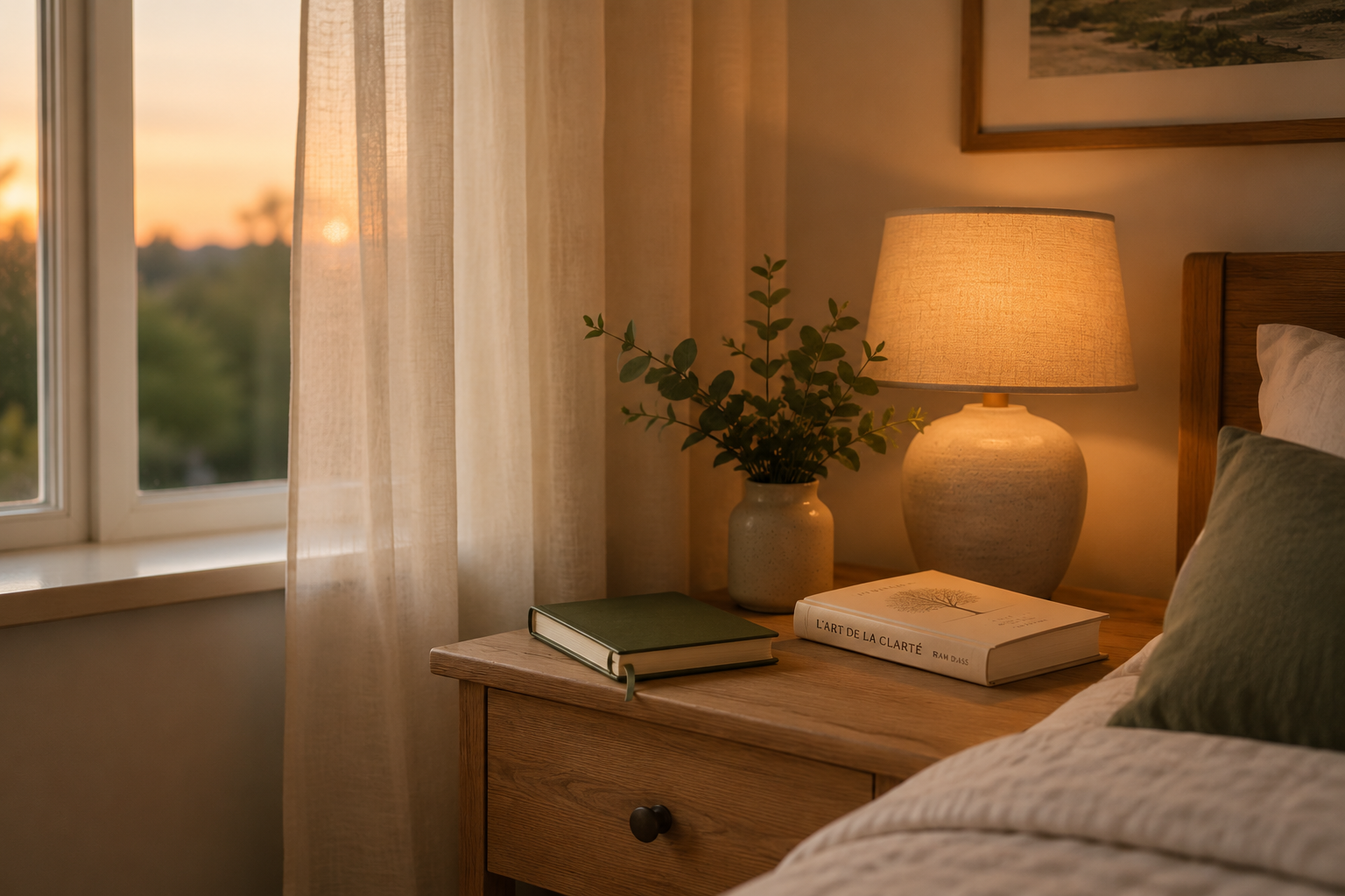 Pensées du soir et apaisement accompagnés par l’hypnose